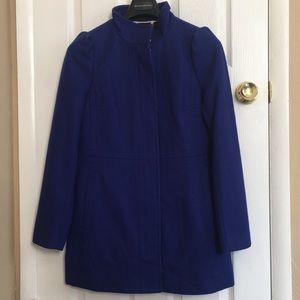 Banana republic cobalt blue wool coat